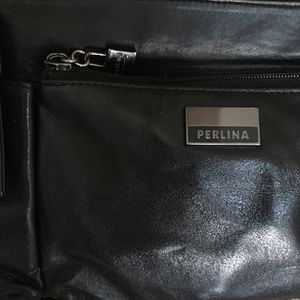 Perlina black  Leather Pocketbook